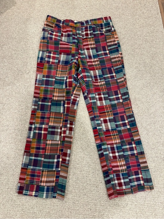 Corbin Ltd Other - Vintage 1970s Corbin Ltd wedge wood Madras Plaid patchwork go-to-hell golf pants